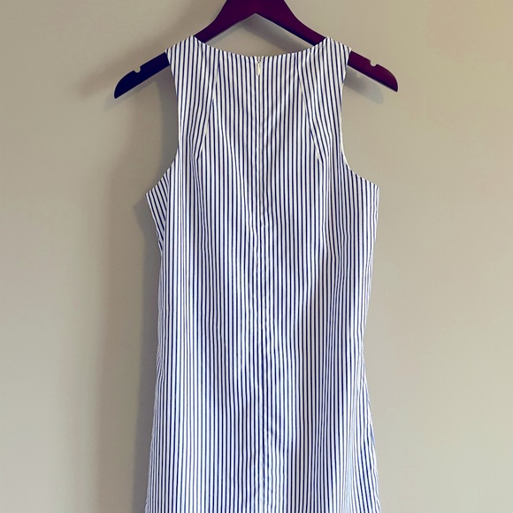 Cortland Park Navy Blue & White Dress with Pockets - Size Extra Small - Picture 5 of 5